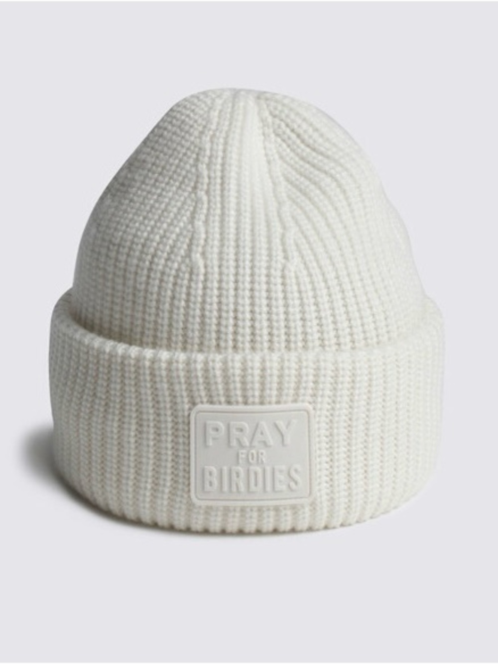 G/Fore Pray For Birdies Wool Cashmere Beanie Hat Chalk White Womens Golf NEW